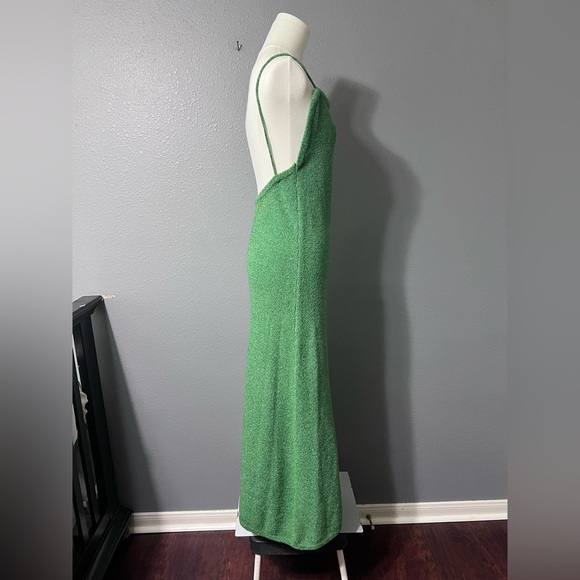 NWT Showpo Womens Green Knit Dress Sz 8 US Strappy Summer Wedding Guest NEW! - Picture 3 of 9